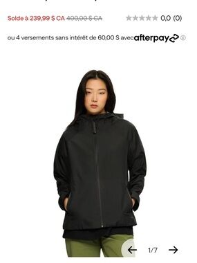 Merrell Black Hooded Utility Jacket